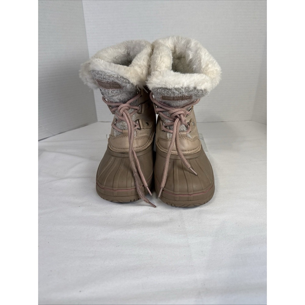 LONDON FOG Collection Girls KL37277 Brown/Beige Snow Boots Size 3